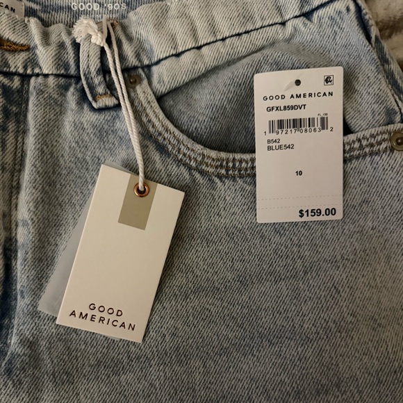 Good American GOOD PETITE ’90s JEANS | 10/30 | NWT | Light Wash Blue 142 - Picture 7 of 13